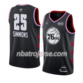 Män Philadelphia 76ers Tröja Ben Simmons 25 2019 All-Star Jordan Brand Svart Swingman